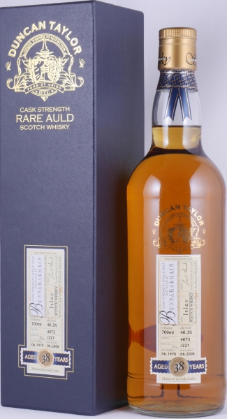 Bunnahabhain 1970 38 Years Oak Cask Nr. 4073 Duncan Taylor Cask Strength Rare Auld Islay Single Malt Scotch Whisky 40,3%
