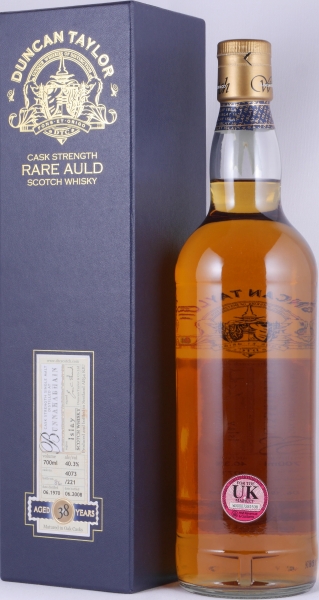 Bunnahabhain 1970 38 Years Oak Cask Nr. 4073 Duncan Taylor Cask Strength Rare Auld Islay Single Malt Scotch Whisky 40,3%