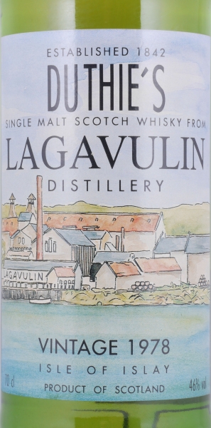 Lagavulin 1978 15 Years Oak Cask R. W. Duthie Islay Single Malt Scotch Whisky 46.0%