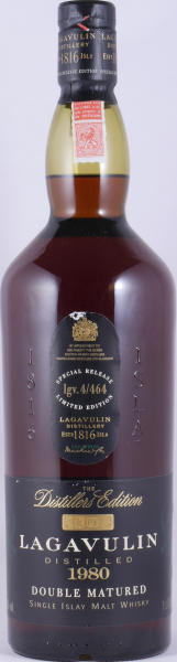 Lagavulin 1980 18 Years Distillers Edition 1999 2nd Special Release lgv.4/464 Islay Single Malt Scotch Whisky 43.0% 1.0L