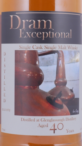 Glenglassaugh 1972 40 Years C+S Dram Exceptional Refill Sherry Butt Highland Single Malt Scotch Whisky 43.1%