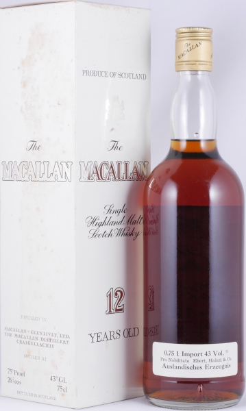 Macallan 12 Years Sherry Wood Highland Single Malt Scotch Whisky 43.0% bottled by Campbell, Hope and King