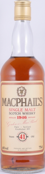 MacPhails 1946 41 Years Gordon und MacPhail Single Malt Scotch Whisky 40,0%