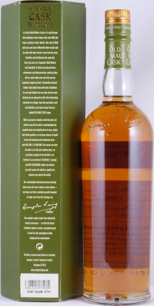 Port Ellen 1982 27 Years Refill Hogshead Cask No. DL 4904 Douglas Laing Old Malt Cask Islay Single Malt Scotch Whisky 55.2%