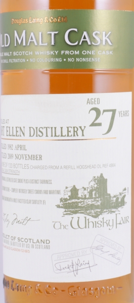 Port Ellen 1982 27 Years Refill Hogshead Cask No. DL 4904 Douglas Laing Old Malt Cask Islay Single Malt Scotch Whisky 55.2%
