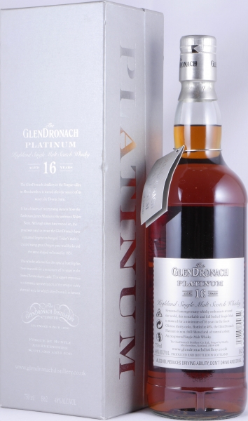 Glendronach Platinum 16 Years Oloroso Sherry Casks First Release 2012 Highland Single Malt Scotch Whisky 48,0%
