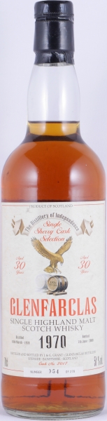 Glenfarclas 1970 30 Years Sherry Cask No. 2017 Eagle Label Highland Single Malt Scotch Whisky Cask Strength 51,0%