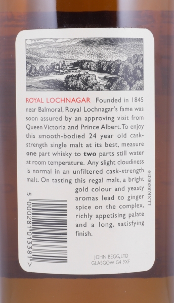 Royal Lochnagar 1972 24 Years Diageo Rare Malts Selection Limited Edition Highland Single Malt Scotch Whisky Cask Strength 55,7%