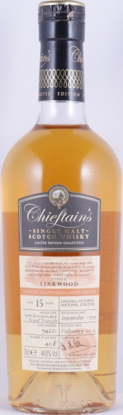 Linkwood 1997 15 Years Pinot Noir Wine Finish Cask No. 94221 Chieftains Choice Speyside Single Malt Scotch Whisky 44.6%