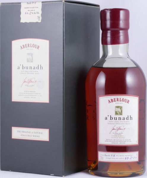 Aberlour A bunadh Batch No. 8 Oloroso Sherry Butts Speyside Single Malt Scotch Whisky Cask Strength 60,2%