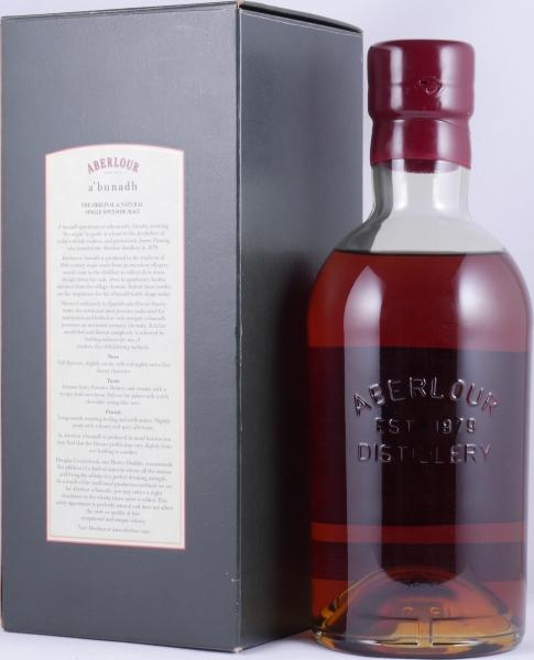 Aberlour A bunadh Batch No. 8 Oloroso Sherry Butts Speyside Single Malt Scotch Whisky Cask Strength 60,2%