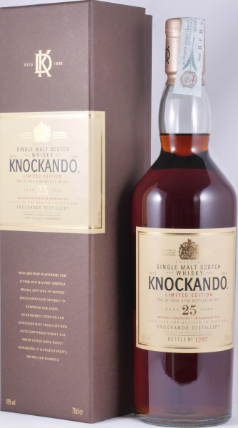 Knockando 25 Years First Fill European Oak Sherry Casks Special Release 2011 Speyside Single Malt Scotch Whisky 43,0%