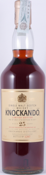 Knockando 25 Years First Fill European Oak Sherry Casks Special Release 2011 Speyside Single Malt Scotch Whisky 43,0%