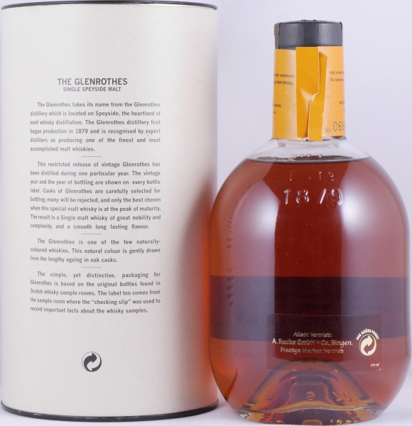 Glenrothes 1972 23 Years Sherry Cask Restricted Release Speyside Single Malt Scotch Whisky 43.0%