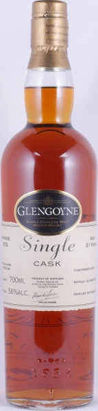 Glengoyne 1972 31 Years Single Cask No. 2970 Highland Single Malt Scotch Whisky Cask Strength 56.0%