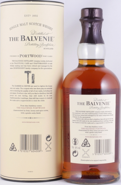 Balvenie 21 Years Port Wood Limited Release 2008 Highland Single Malt Scotch Whisky 40.0%