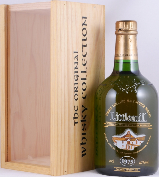 Littlemill 1975 24 Years Limited Edition Green Dumpy Bottle Lowland Single Malt Scotch Whisky 40.0%