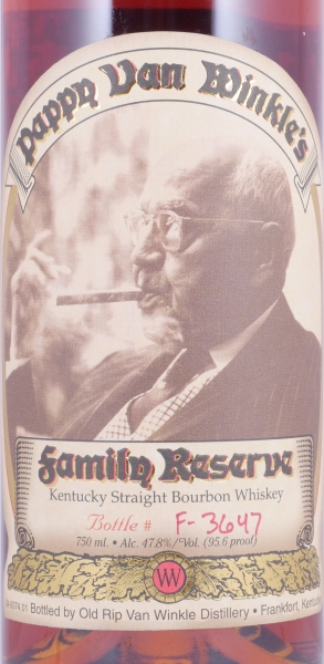 Pappy Van Winkles 23 Years #F-3647 Family Reserve Release 2015 Kentucky Straight Bourbon Whiskey 47,8%