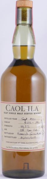Caol Ila 1990 28 Years Refill American Oak Bourbon Barrel Cask No. 9373 Feis Ile 2019 Limited Edition Islay Single Malt Scotch Whisky 55,3%