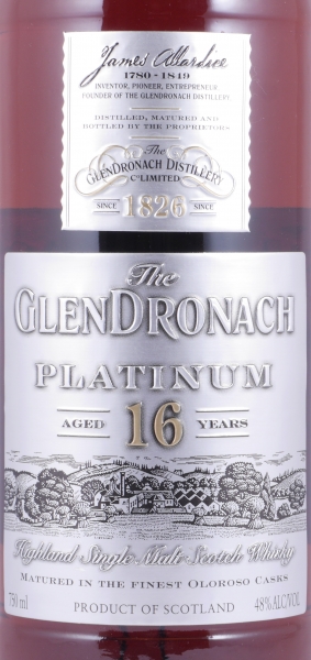 Glendronach Platinum 16 Years Oloroso Sherry Casks Release 2014 South Africa Highland Single Malt Scotch Whisky 48.0%