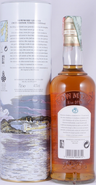 Bowmore Legend of the Princess Giant Millenium Limited Edition 6. Release 8 Years Islay Single Malt Scotch Whisky 40.0%