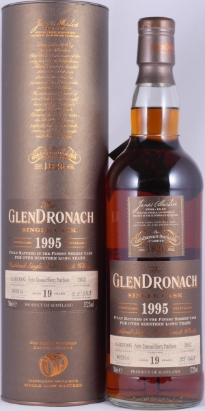 Glendronach 1995 19 Years Pedro Ximenez Sherry Puncheon Cask No. 2052 Highland Single Malt Scotch Whisky 57,2%