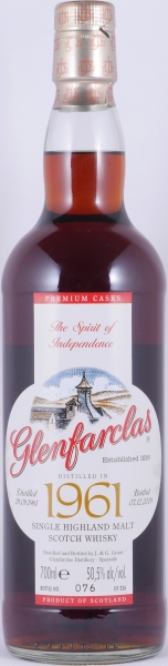 Glenfarclas 1961 48 Years 1st Fill Oloroso Sherry Casks Nos. 3052 + 3053 Premium Casks Highland Single Malt Scotch Whisky 50.5%