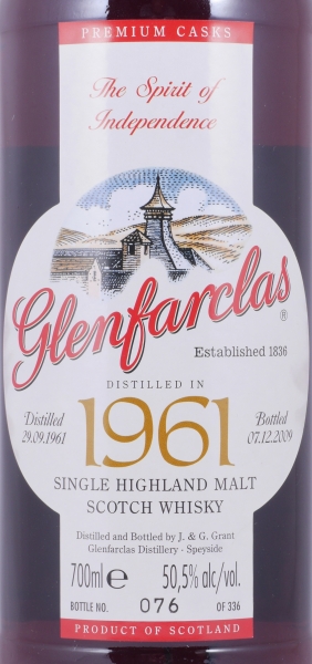 Glenfarclas 1961 48 Years 1st Fill Oloroso Sherry Casks Nos. 3052 + 3053 Premium Casks Highland Single Malt Scotch Whisky 50.5%