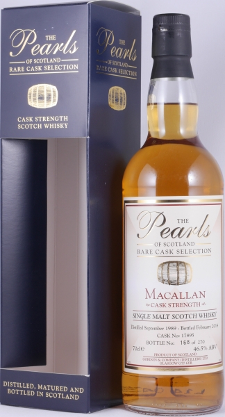 Macallan 1989 24 Years Oak Cask No. 17895 The Pearls of Scotland Rare Cask Highland Single Malt Scotch Whisky 46.5%