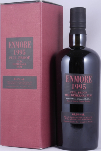 Enmore 1995 16 Years ELCR Casks #7104-7111 Velier Full Proof Old Demerara Rum 61.2%