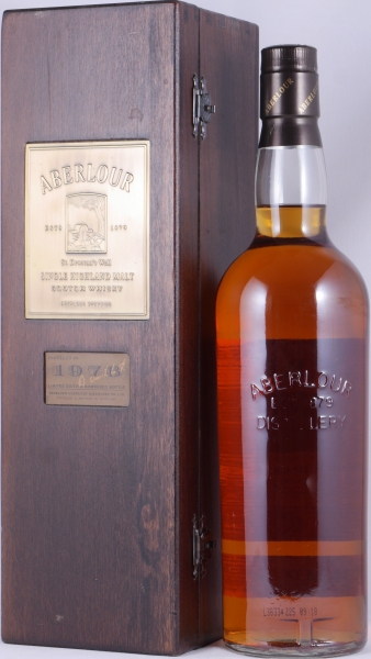 Aberlour 1976 22 Years 1st Fill American Oak Bourbon Casks Limited Edition Highland Single Malt Scotch Whisky 43.0%