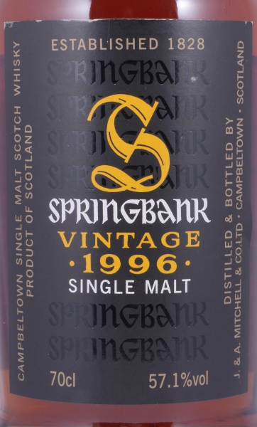 Springbank 1996 13 Years Fino Sherry Cask No. 264 Campbeltown Single Malt Scotch Whisky Cask Strength 57,1%