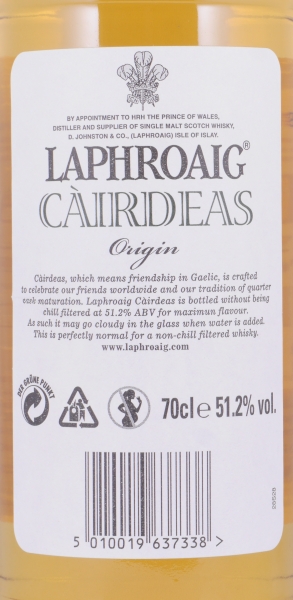 Laphroaig Cairdeas Feis Ile 2012 Limited Edition Islay Single Malt Scotch Whisky Cask Strength 51,2%