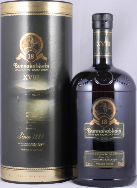 Bunnahabhain XVIII 18 Years Limited Release Islay Single Malt Scotch Whisky 43,0% 1,0 L