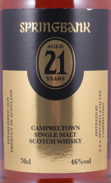 Springbank 21 Years Limited 2019 Edition Port and Rum Casks Campbeltown Single Malt Scotch Whisky 46.0%