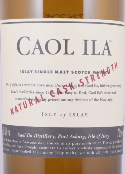 Caol Ila Natural Cask Strength Limited Edition 2007 Islay Single Malt Scotch Whisky 59,6%