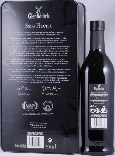 Glenfiddich Snow Phoenix 2010 Limited Edition Bottling Speyside Single Malt Scotch Whisky 47,6%