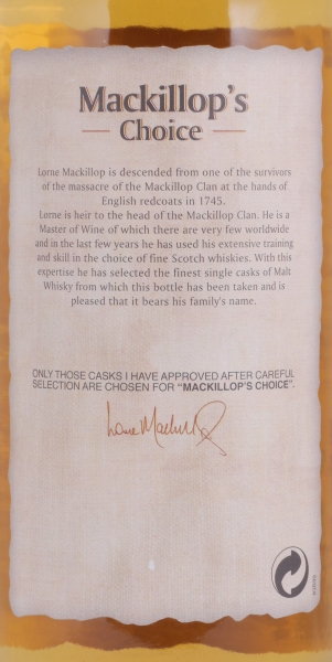 Convalmore 1977 22 Years Oak Cask No. 58 Mackillops Choice Single Cask Speyside Single Malt Scotch Whisky 61.7%