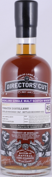 Tomatin 1967 45 Years Refill Butt Cask No. 9315 Douglas Laing Directors Cut Highland Single Malt Scotch Whisky 51,6%
