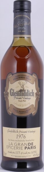 Glenfiddich 1976 30 Years Sherry Oak Cask No. 16392 La Grande Epicerie Paris Speyside Single Malt Scotch Whisky 47.0%