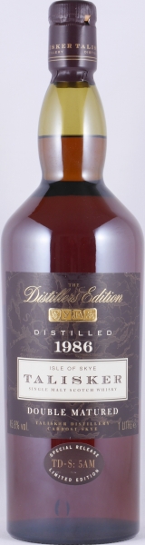 Talisker 1986 11 Years Distillers Edition 1997 1st Special Release TD-S:5AM Single Malt Scotch Whisky 45,8% 1,0L
