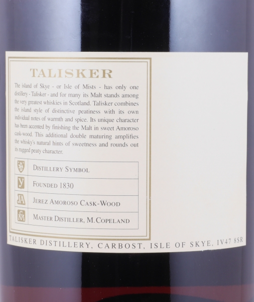 Talisker 1986 11 Years Distillers Edition 1997 1st Special Release TD-S:5AM Single Malt Scotch Whisky 45,8% 1,0L