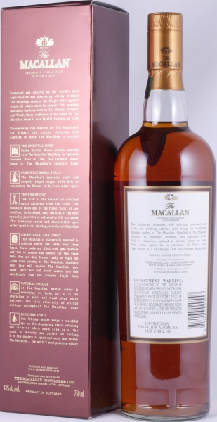 Macallan 12 Years Sherry Oak Highland Single Malt Scotch Whisky 43.0%