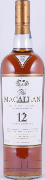 Macallan 12 Years Sherry Oak Highland Single Malt Scotch Whisky 43.0%