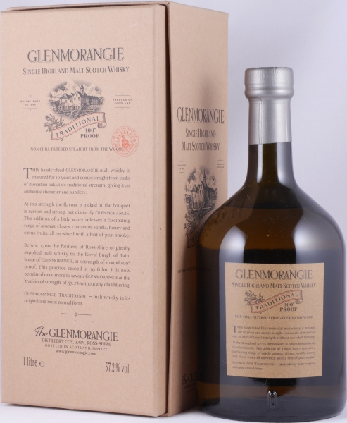 Glenmorangie 10 Years Traditional 100° Proof Highland Single Malt Scotch Whisky Cask Strength 57,2%