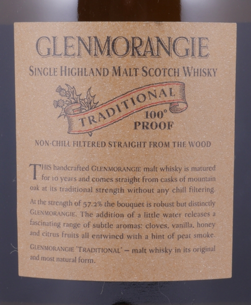 Glenmorangie 10 Years Traditional 100° Proof Highland Single Malt Scotch Whisky Cask Strength 57,2%