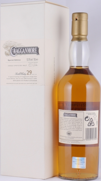 Cragganmore 1973 29 Years Oak Casks Special Edition 2003 Speyside Single Malt Scotch Whisky Cask Strength 52,5%