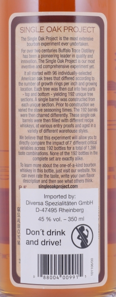 Buffalo Trace Single Oak Project Barrel #66 Kentucky Straight Bourbon Whiskey 45,0%