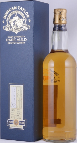 Bowmore 1987 18 Years Oak Cask No. 18027 Duncan Taylor Cask Strength Rare Auld Edition Islay Single Malt Scotch Whisky 58,4%