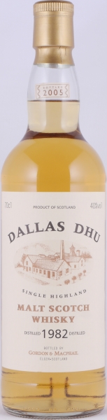 Dallas Dhu 1982 23 Years Oak Casks Gordon und MacPhail Licensed Bottling Distillery Label Speyside Single Malt Scotch Whisky 40,0%